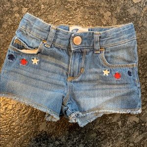 Old Navy Girls Red White & Blue Star Shorts